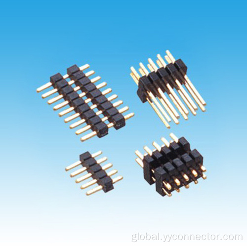 Pin Header Connector 1.0mm Single/Dual Row S/T Single/Dual Base Pin Header Supplier